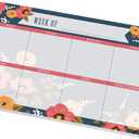 Modern Floral Sticky Note Weekly Calendar / 16.25" x 11" Repositionable Fill-in Planner/Large Weekly Undated Wall Calendar