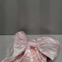 Coquette Room Decor 43 x 24 Inches Large Bow Themed Party Decorations Giant Pink Bow Decor Satin Ribbon, Contains Felt Big Pink Bow Wall Decor Girl Coquette Birthday Decorations