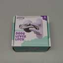 Door Lever Lock (3 Pack) Prevents Toddlers from Opening Doors. 3.25" L * 1.5" W * 4.5" H Easy One Hand Operation for Adults. Durable ABS with 3M Adhesive Backing. Simple Install, No Tools Needed.