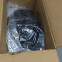 LUE BONA Pleated Vanity Stool, Velvet Upholstered Vanity Stool for Makeup Room, Ottoman Footrest with Metal Legs for Living Room, Bedroom, Black