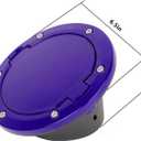 JeCar JK Fuel Filler Cover Gas Cap Aluminum Alloy Gas Tank Door Exterior Accessories for Jeep Wrangler 2007-2018 JK JKU, Purple