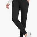 baleaf Women's Fleece Lined Pants Water-Resistant Sweatpants Winter Thermal Ski Hiking Running Joggers M