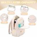 2 x Aesthetic Cute Backpack for School Kids Bookbags Student | White Backpacks for Teen Girls Preppy Casual Middle School Bag