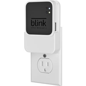 Outlet Wall Mount for Blink Sync Module 2, 2-in-1 Charging Station(Mount & Charger) - Space-Saving Bracket for Blink Security Camera, Easy Installation & Flexible Placement