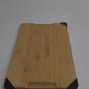 Bamboo Cutting Board, Empune Wood Cutting Boards for Kitchen with Non-slip Rubber Feet Wooden Chopping Board for Meat and Vegetables, XL (17.3"L x 11.4"W)