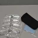 NORPERWIS 5 Pairs Reading Glasses - Standard Fit Spring Hinge Readers Glasses for Men and Women (5 Pack Transparent, 1.25)