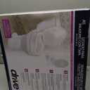 Drive Medical Raised Toilet Seat with Lock and Lid, Standard Seat, 4"