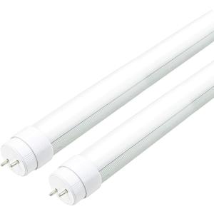 F15T8 LED Tube Light,7W 18inch/18 Length, 5000K Daylight White, T8 LED Replacement Tube Light, Rotatable End Caps,Frosted Cover, 85-265VAC (120V 2Pack)