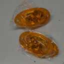 2PCS LED Side Marker Turn Signal Lights Assembly, Amber Lens Super Bright Amber 5-2835-SMD, Replacement for Freightliner Cascadia Semi Truck Front Cab Side Turn Marker Parking Clearance Light