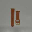 POWER PRIMACY Leather Bands Compatible with Apple Watch Band 38mm 40mm 41mm 42mm-Series 11/10,Genuine Leather Strap Compatible for Women Men iWatch SE Series 11 10 9 8 7 6 5 4 3 2 1(Brown/Gold)