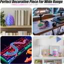 2 x 3D Printed Dragon,Mystery Easter Crystal 3D Dragon Egg,Dragon Eggs with Dragon Inside,3D Printed Animals Fidget Desk Decor(Rainbow, 8in)