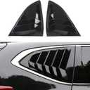 2Pcs Gloss Black Rear Side Window Louvers Shutter Cover Air Vent Louvers Scoop Cover Blinds Compatible for CRV 2022 2021 2019 2018 2017 Accessories
