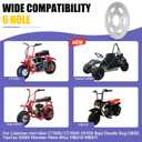 Mini Bike Rear 35 Sprocket 40T Compatible with Coleman CT100U CC100X Trail 100 CK100 Baja DB30 TaoTao GK80 Monster Moto 80cc Motovox MBX10 MBX11 Predator 97cc Mini Bike Go Kart Parts
