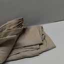 NICETOWN Vintage Faux Linen Weave Flax Thermal Curtains for Living Room, W52 x L84 in Per Panel, Set of 2, 100% Blackout Curtains for Bedroom, Window Treatments for Night Shift Workers, Taupe