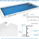 10 Pack 2x4 Surface Mount Kit Aluminum Frame for 2x4 LED Flat Panel Light, Not Included LED Panel Light