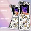 Toycamp for Samsung Galaxy Z Flip 5 Case with Ring Holder, Cute Heart Graffiti Designed Fun Funny Shockproof Protective Designer Phone Cases for z flip 5 for Women Girls Boys Teens Kids