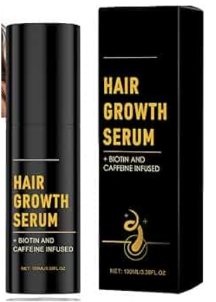 Hair Growth Spray, Hair Loss Treatment with Biotin & Caffeine, Hair Thickening Spray for Thinning Hair, Reduced Shedding, Hydration and Silky Texture for Women & Men, Hair Vitamins Spray, All Hai/r Types