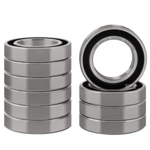 XiKe 1 Pcs 6008-2RS Double Rubber Seal Bearings 40x68x15mm, Pre-Lubricated and Stable Performance and Cost Effective, Deep Groove Ball Bearings.