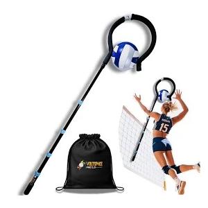 RunNico Adjustable Volleyball Spike Trainer, Volleyball Hitting Practice Equipment with Foam Hook, Portable Handheld Volleyball Training Aid for Beginners Pros Serving Hitting and Jumping Drill