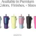 BrMate Resa 25oz 100% Leakproof Travel Tumbler w/Handle & Straw | Flexible SoftSip Straw | Silicone Sleeve for Durability | Stainless Steel | Cup Holder & Travel Friendly Water Bottle (Star Burst)