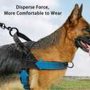 Dog Harness, No Pull Reflective Adjustable Harness for Medium Dogs, Escape Proof, Lightweight, Breathable, Oxford Nylon, 360 Chest Strap, Back Control Handle, Black M
