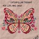 2 x Motivational Flower Butterfly Decor Inspirational Quotes Metal Tin Sign Gifts For Bedroom Living Room Office 8x12 Inch, 8x12x0.1 Inches