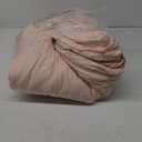 Chezmoi Collection Nora 3-Piece Ruffled Edge Trim Soft Washed Microfiber Comforter Set (King, Blush)