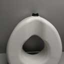 Medline 5" Raised Toilet Seat with Lock, No Arms, White, 400 lb Capacity - Easy Installation - Elderly & Disabled Bathroom Aid