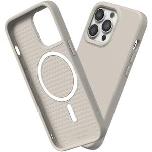 RhinoShield Solid Suit Case Compatible with Magsafe for [iPhone 13 Pro Max] | Shock Absorbent Slim Design Protective Cover with Premium Matte Finish 3.5M / 11ft Drop Protection - Shell Beige