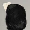 Yan Dream Short Black Bob Wig Funny Wig With Flat Bangs for Cosplay and Costume Parties (Small head)