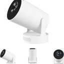 Mini Projector, 2025 Portable Smart Projector with WiFi and Bluetooth, 1000 Lumens, 150-inch Display, LCD LED Technology (HY300Ultra)