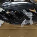 Headlight Assembly for 2010-2013 Kia Forte/Koup LX EX SX, Passenger & Driver Side Halogen Headlamp with Clear Lens Black Housing Amber Reflector, 1 Pair