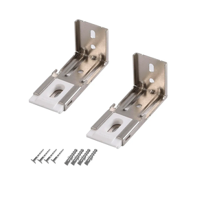 Brackets for Gardesk Window Blinds Inside and Outside Mounting Brackets for Zebra Shades, 4X Screws, 2 Pack Stainless Steel Brackets for Window Shades Installing (Outside Mount)