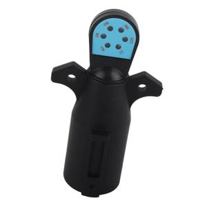 7 Way Trailer Light Tester, 7 Pin RV Blade Connector Adapter with 6 LED Indicators for Vehicles