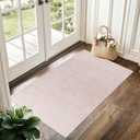 Small Rugs for Bedroom,Boho Abstract Modern Washable Non Slip Cute Area Rug for Kitchen Entryway,Pink (2' x 3' (Rectangular))