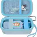 Case Compatible with YUSSBCU/for Fabeto/for FHskFH/for BlueFire Video Walkie Talkies for Kids, Travel Carrying Walkies Talkies Toys Storage Bag with Mesh Pocket for USB Cables (Box Only) -Blue