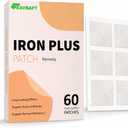 Iron Support Topical Patch – Natural Alternative, Easy to Use, 60 Days Supply – Sugar-Free, Latex-Free – Ideal for Energy & Vitality