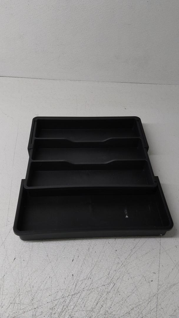Black Expandable Plastic Silverware Organizer Tray