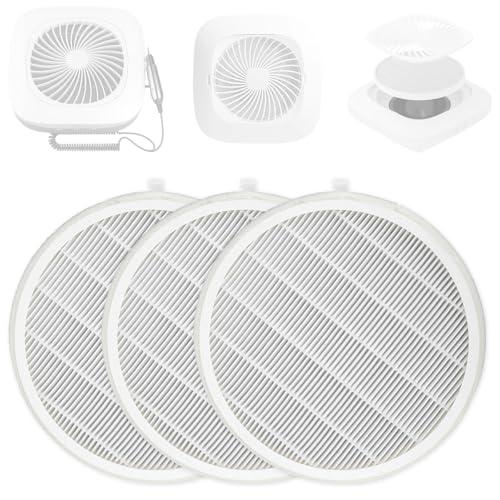 3pcs Nail Tech Dust Collector Replacement Filters, Reusable Dust Filter for Vacuum Fan Extractor Electric Suction Cleaner Machine, Compatible with SPro XC320J Supplies Accessories