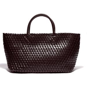 Woven Bag Shopper Bag Travel Handbags and Purses Women Tote Bag Large Capacity Shoulder Fashion Bags (Coffee)
