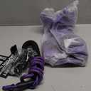 No Pull Tactical Dog Harness for Large Dogs, Escape Proof Molle Dog Vest Harness and Leash Set, Adjustable Military Service Dog Harness with Handle for Medium Large Dogs(Purple, L)