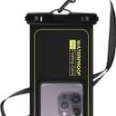 Waterproof Phone Pouch 7.2'', IPX8 Floating Underwater Cellphone Dry Bag Case Holder for iPhone 15 14 13 12 11 Pro Max XS Plus X Samsung, Phone Protector for Vacation Beach Swimming Surfing Skiing