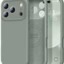 Vooii Magnetic for iPhone 17 Pro Max Case, Compatible with Magsafe (Premium Liquid Silicone) (Integrated Camera Control Button) Full Body Protective Anti-Scratch Microfiber Lining, Calke Green