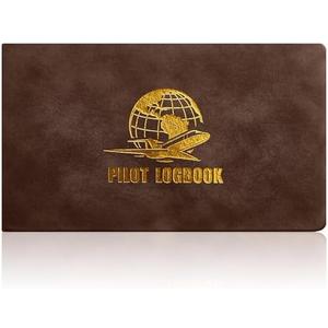 chiazllta Pilot Logbook Aviation Logbook Journal Flight Log Book for Professional & Student Pilots 122 Pages Hardcover Aircraft Record Book for FAA Documentation Aviation Gifts and Gear 4.6 x 8.1 Inch, Set of 2