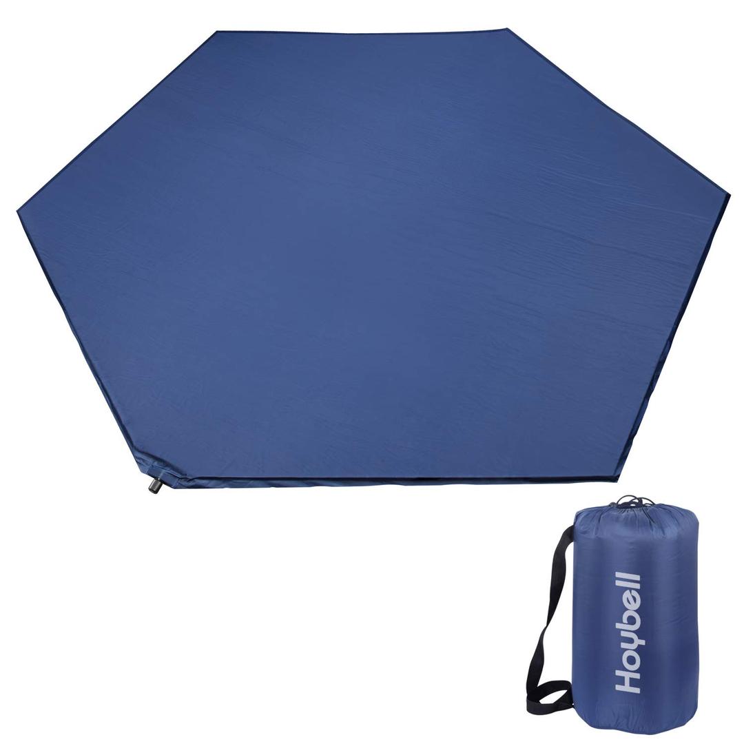 Playpen Mat, Compatible with POP 'N GO Baby Playpen, 59 inch Hexagon Play Pen Mat, Portable Playard Playmat Indoor and Outdoor, Self Inflatable, Comfortable with Carry Case