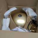 ALAISLYC 12 Inch Gold Farmhouse Pendant Lights Matte Pendant Lights for Kitchen Island Industrial Adjustable Height Vintage Dome Hanging Light Fixtures for Barn, Dining Room 3 Packs