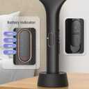 YISSVIC Electric Fly Swatter 4000V Bug Zapper Racket Dual Modes Mosquito Killer with Purple Mosquito Light Rechargeable for Indoor Home Office Backyard Patio Camping (Black-1 Pack)