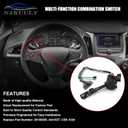 Multifunction Turn Signal Switch Compatible with 1999-2002 Chevy Silverado Suburban Tahoe Avalanche & GMC Sierra Yukon Combination Wiper Arm Lever Replaces # 26100839 3441937