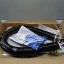 Left Hand WindBlack Cone2" Garage Door Torsion Spring with Non-Slip Winding Bars & Gloves, High Precision Electrophoresis Black Coated, for Replacement, MIN 16,000 Cycles (0.250x2''x40'')