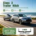 ALMULOO Class 3 Trailer Hitch Compatible with 2011-2026 RVR Outlander Sport